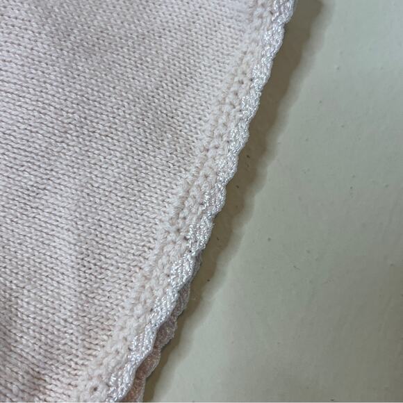 Vintage Jaclyn Smith Cream Large Sweater Embroidered Cable Knit Grandmacore - Picture 5 of 7